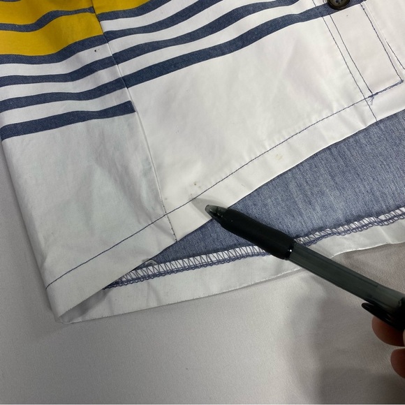 Top Paw Blue ,Red & Yello Striped Doggy Camp Shirt- X-Large - Picture 4 of 7